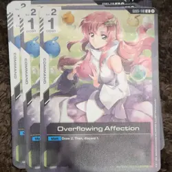 GD01-118 Overflowing Affection - Gundam TCG Card Game Single (Newtype Rising) - Image 1
