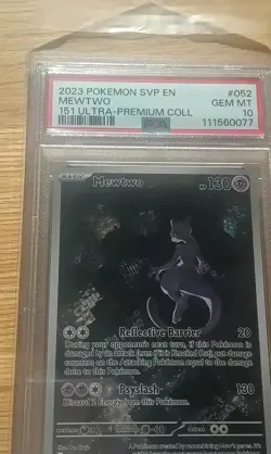 Mewtwo SVP 052 151 UPC Promo Card Holo PSA 10 Pokemon TCG Black Star Promo - Image 3