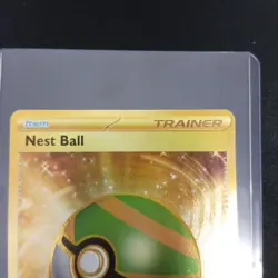 Pokemon TCG Nest Ball Scarlet Violet Base Set Holo Gold Rare Card 255/198 - Image 3