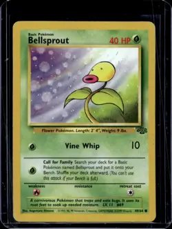1999 Pokemon Jungle Bellsprout #49/64 - Image 1