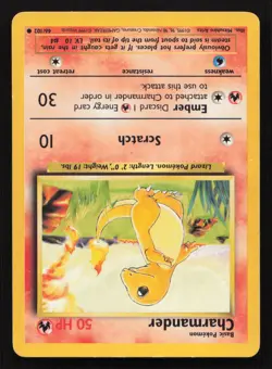 Pokemon Base Set 46/102 Charmander Card TCCCX - Image 1