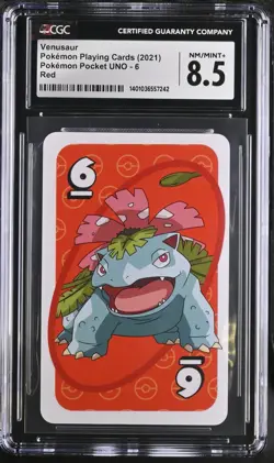 CGC 8.5 - Venusaur Red Pokemon Pocket Uno 6 (2021) - Image 1