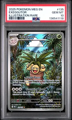 2025 Pokemon Meg EN-Mega Evolution Exeggutor PSA 10 #135 - Image 1