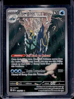 2025 Pokemon Mega Evolution Clawitzer Illustration Rare #141/132 - Image 1