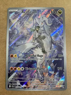 N's Reshiram 167/159 Pokemon Sv09: Journey Together Holo - NM/M. Very Clean - Image 1