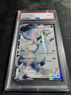 RESHIRAM 2011 Pokemon #113/114 PSA 8 NM-MINT Black & White FULL ART! Graded! - Image 2