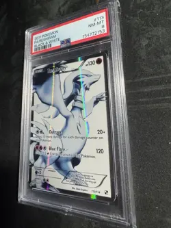 RESHIRAM 2011 Pokemon #113/114 PSA 8 NM-MINT Black & White FULL ART! Graded! - Image 3