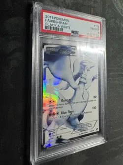 RESHIRAM 2011 Pokemon #113/114 PSA 8 NM-MINT Black & White FULL ART! Graded! - Image 4