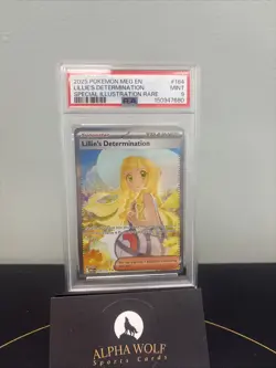 2025 POKEMON MEG SPECIAL ILLUSTRATION RARE #184 LILLIE'S DETERMINATION PSA 9 - Image 1