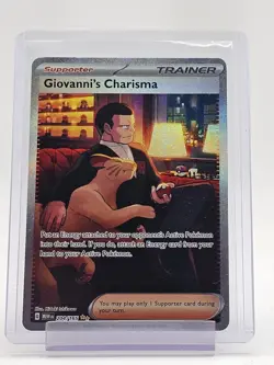 GIOVANNI'S CHARISMA 2023 POKEMON 151 SPECIAL ILLUSTRATION RARE Q4767 - Image 1