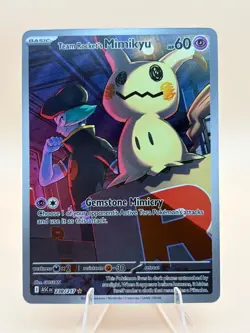 Team Rocket's Mimikyu 238/217 Illustration Rare Ascended Heroes Pokemon NM - Image 1