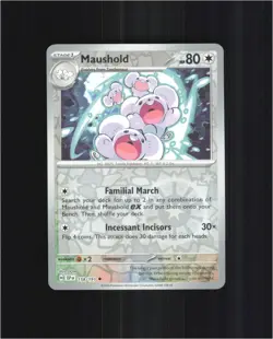 Maushold 158/191 Uncommon Surging Sparks Pokemon Reverse Holo Near Mint - Image 1
