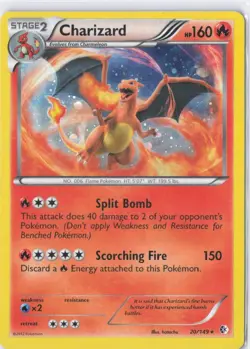 Pokemon Charizard Holo Rare Boundaries Crossed 20/149 Stage 2 160 HP English - Image 1