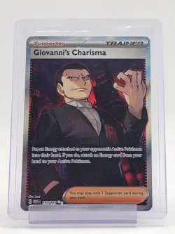 GIOVANNI'S CHARISMA 2023 POKEMON 151 #197/165 SPECIAL ILLUSTRATION Q4767 - Image 1