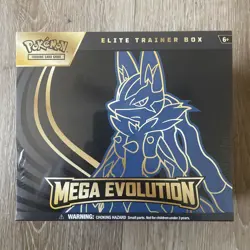 Pokemon Mega Evolution Lucario ETB – Elite Trainer Box NEW Sealed - Image 1