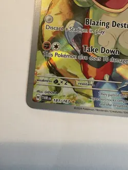 Pokemon TCG Hisuian Growlithe 181/167 Sv06 Twilight Masquerade Holo IR Full Art - Image 4
