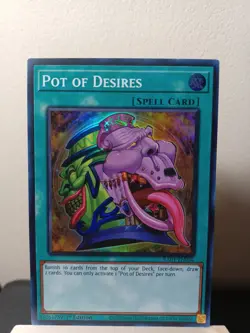 YuGiOh! - Pot of Desires - 1st Edition Super Rare RA01-EN056 NM - Image 1