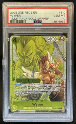 2025 One Piece Wyper Rare #110 PSA 10 GEM MINT GEM MT - Image 1