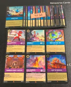 Lorcana Disney Wilds Unknown Mrs.Incredible Cinderella Alma Madrigal Lot*40 - Image 1