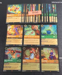 Lorcana Disney Wilds Unknown The Prince Ariel Buzz Lightyear Alien Lot*35 - Image 1