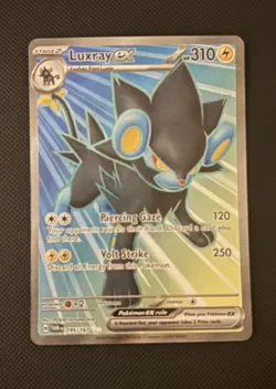 Luxray EX Holo Ultra Rare Twilight Masquerade Pokemon TCG Card 195/167 - Image 1