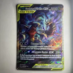 Garchomp & Giratina GX Tag Team FAN ART Holo Full Art Pokemon Card - Image 1