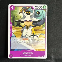 Saldeath op02-074 C, 1st edition english, ONE PIECE card, tag devilfruit, devil - Image 1