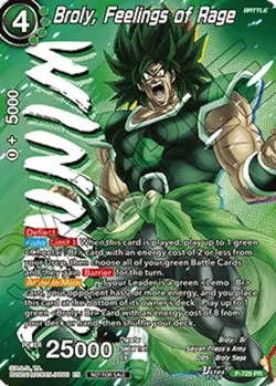 Broly, Feelings Of Rage Dragon Ball Super Card Game Masters WINNER - Image 1
