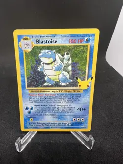 Blastoise Holo Pokemon Card 25 year Anniversary set 2/102 perfect Condition - Image 1