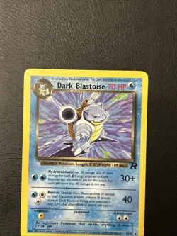 Pokemon TCG Dark Blastoise 20/82 Rare Non-Holo Card Team Rocket - Image 3