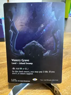 Watery Grave (Borderless) (Galaxy Foil) Edge of Eternities Foil - Image 1