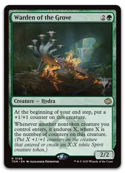 Warden of the Grove #166 (NM) Tarkir Dragonstorm PPTDM Magic MTG - Image 1
