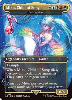 Miku, Child of Song - Child of Alara Secret Lair Drop Non-foil - Image 1