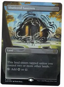 Shattered Sanctum (Secrets of Strixhaven) 303 Rare Foil Land - Image 1