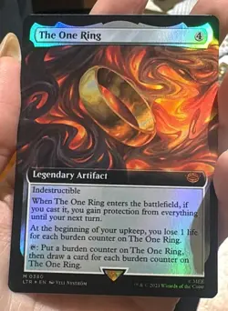 MTG Extended Art FOIL The One Ring LOTR The Lord of the Rings 380 Mythic MINT - Image 1