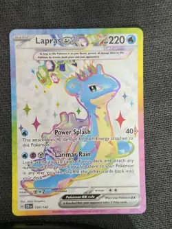 LAPRAS EX - 158/142 - STELLAR CROWN - ULTRA RARE - POKEMON CARD - Image 1
