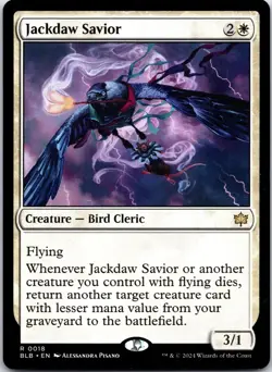 Jackdaw Savior 18 Rare Bloomburrow Magic: The Gathering Near Mint - Image 1