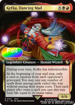 EN - Foil - Kefka, Dancing Mad (Extended Art) - 174 - FIC - NM - Image 1