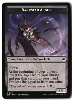 MTG Darkstar Augur Token [BLB - 11] NM 7-16 - Image 1