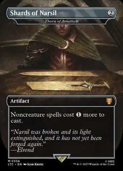 1x - Thorn of Amethyst / Shards of Narsil - Borderless - Lord of the Rings MTG - Image 1