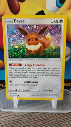 EEVEE Sun & Moon POKEMON 2017 Holo Trading Card 101/149 - Image 1