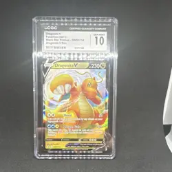 Pokemon Dragonite V CGC 10 SWSH154 Sword & Shield 2021 Promo Holo TCG - Image 1
