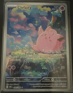 Pokemon Lillie's Clefairy ex SIR Holo Sv09 184/159 190 HP - Image 1