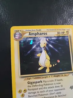 Ampharos - 1/111 - Pokemon Neo Genesis Unlimited Holo Rare Card WOTC Vintage NM - Image 3