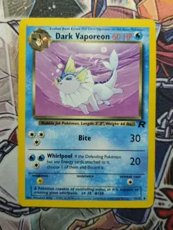 DARK VAPOREON - 45/82 - Team Rocket - Pokemon Card - MP - Image 1