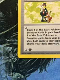 Pokemon Trader 77/102 Base Set 1st Edition Shadowless Pokemon TCG English #2593 - Image 3