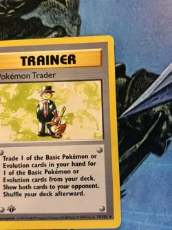 Pokemon Trader 77/102 Base Set 1st Edition Shadowless Pokemon TCG English #2593 - Image 4