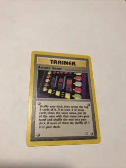 Arcade Game 83/111 Neo Genesis Unlimited Rare Pokemon Card WotC LP - Image 1