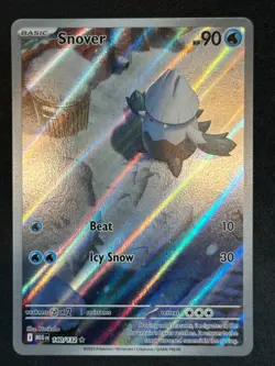 Snover 140/132 Illustration Rare Holo Pokemon Card Mega Evolution Full Art NM - Image 1