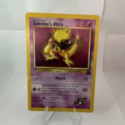 Pokemon Sabrina's Abra Common Gym Challenge 63/132 English Card - Image 1